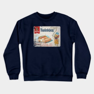 Distressed, Vintage Authentic Twinkies with Twinkie the Kid Crewneck Sweatshirt
